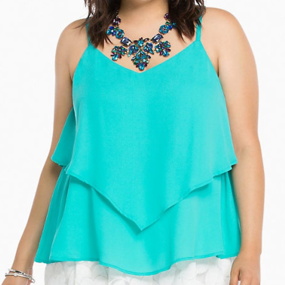 Torrid DOUBLE LAYER CRISSCROSS CAMI